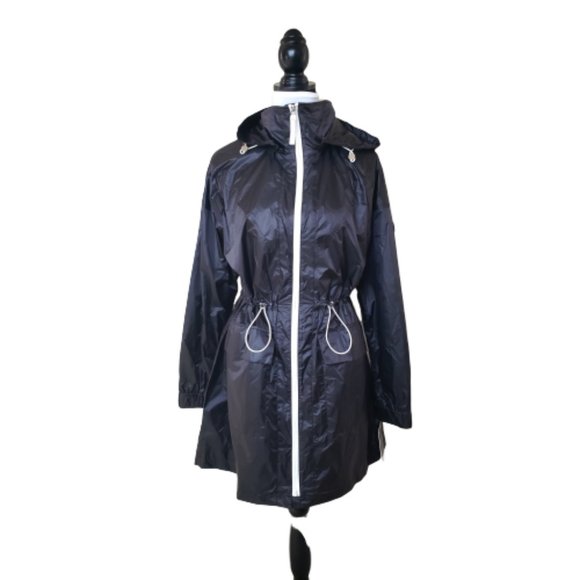 London Fog Jackets & Blazers - London Fog Women's Cinched Waist Long Windbreaker